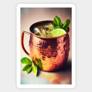 Moscow Mule cocktail Sticker